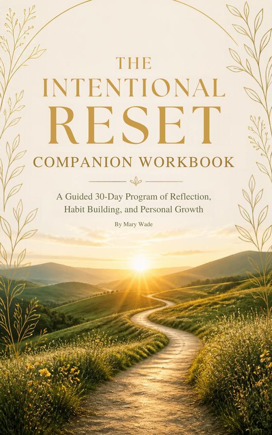Cover of The Intentional Reset Companion Workbook by Mary Wade