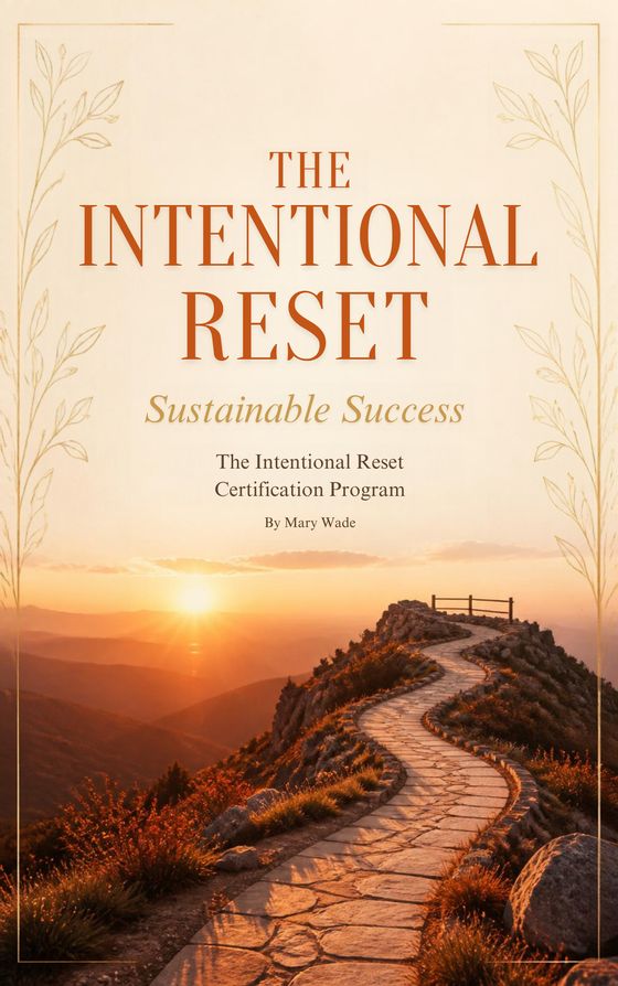Cover of The Intentional Reset Certification Program by Mary Wade